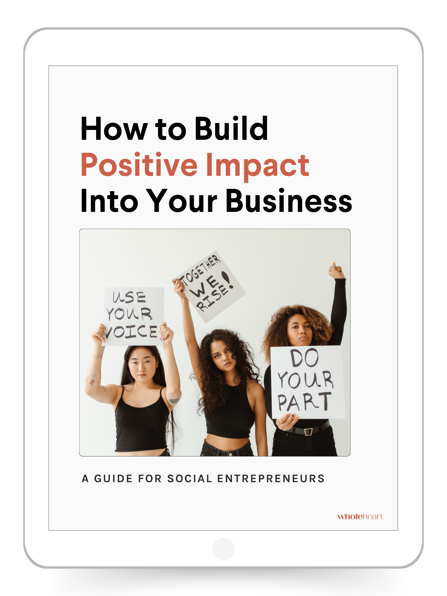 How to build positive impact into your business free guide download device ipad mockup